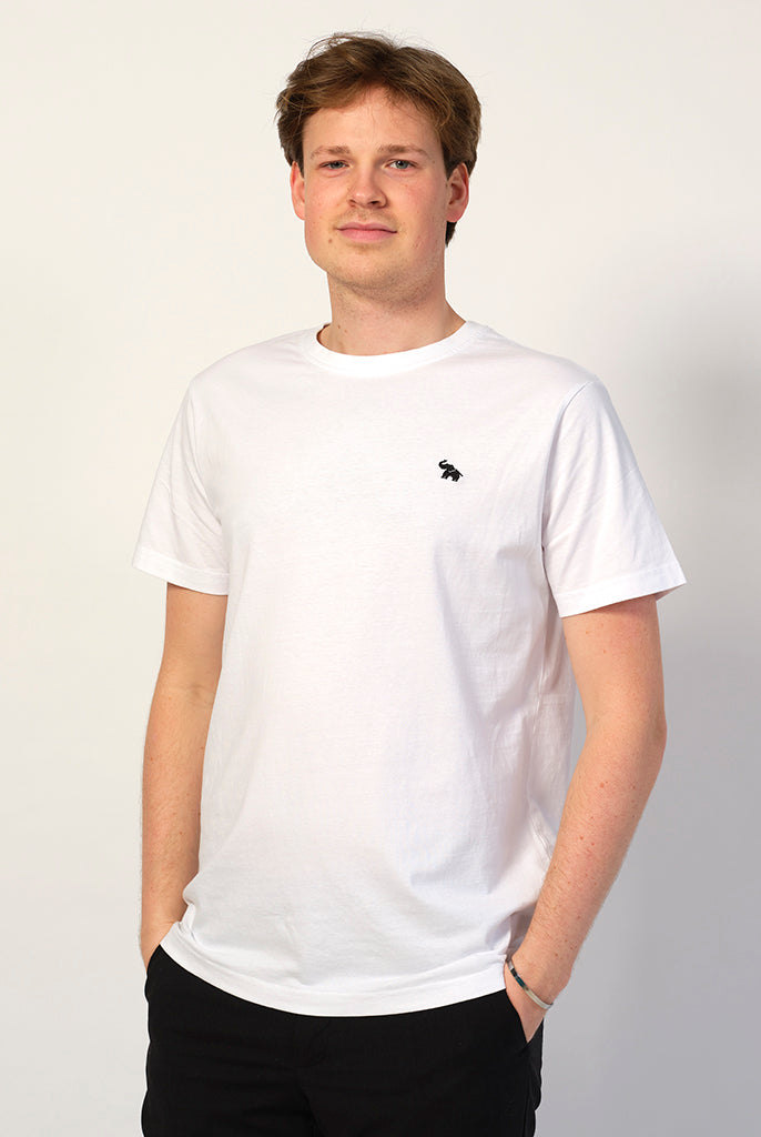 Camiseta Blanca Elefante Hombre Básica