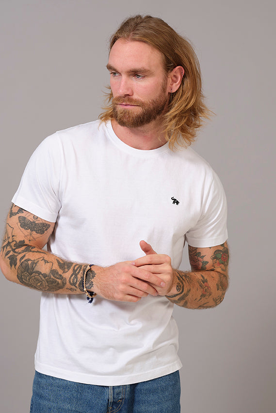 Camiseta Blanca Elefante Hombre