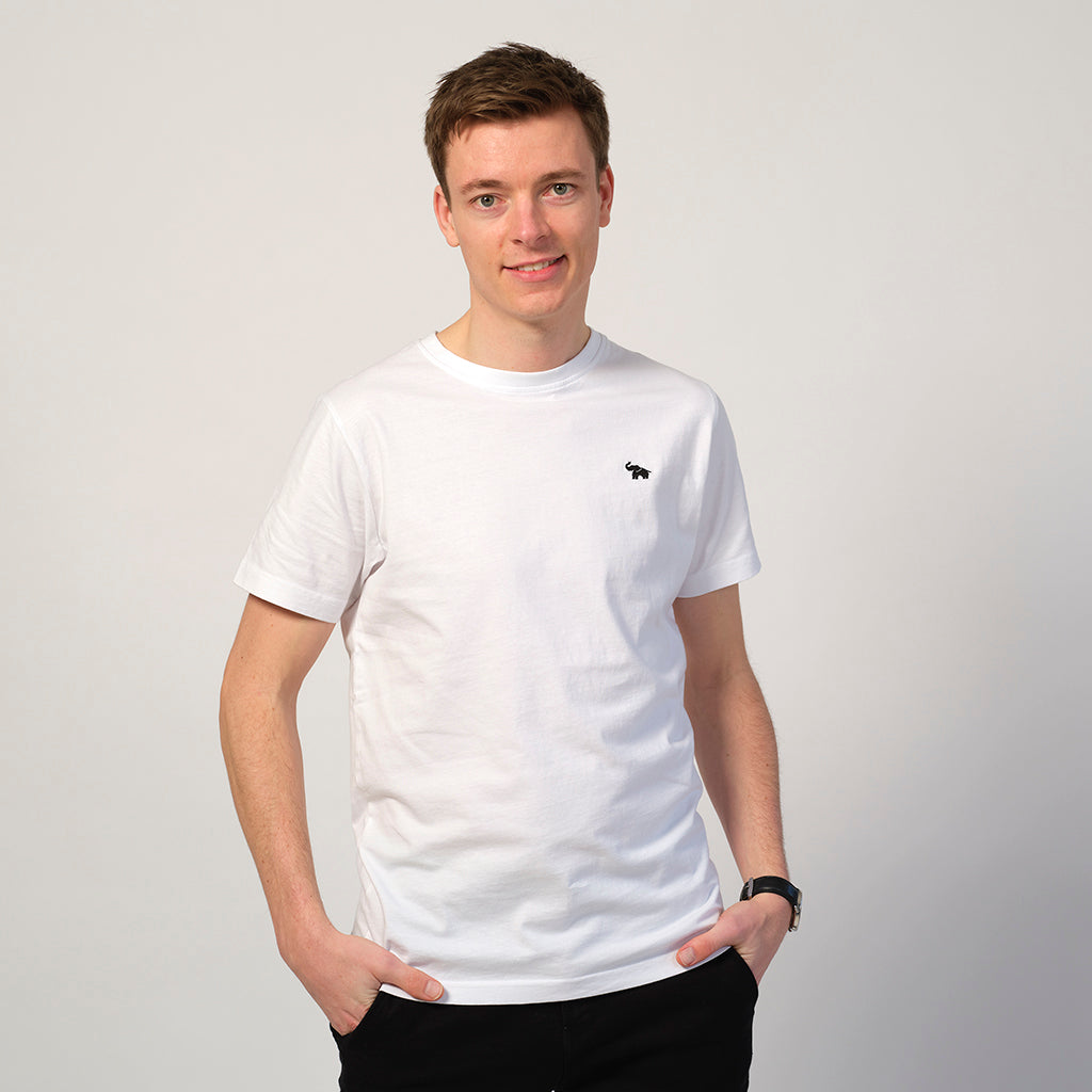 Camiseta Blanca Elefante Hombre