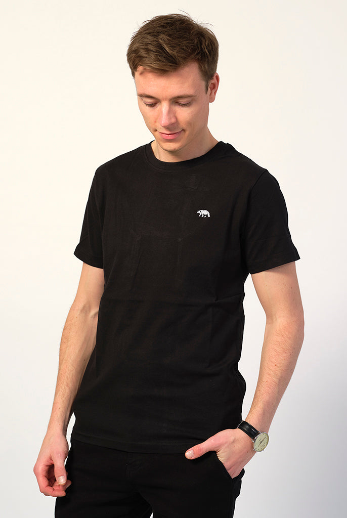 Camiseta Negra Hombre Oso Polar