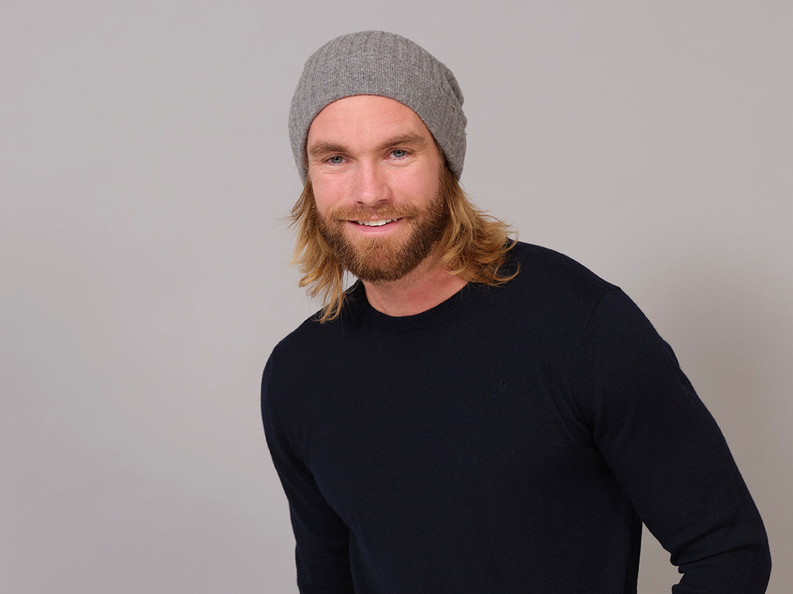 Gorro de Lana Gris 100% Orgánico