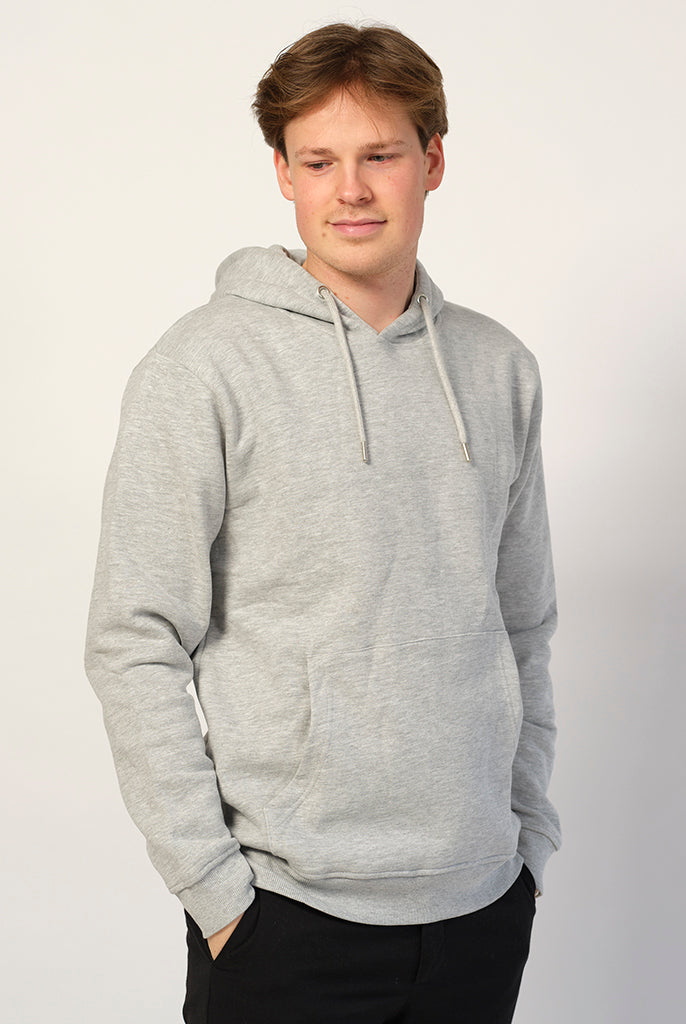 Hoodie Gris Algodón Orgánico Sudadera
