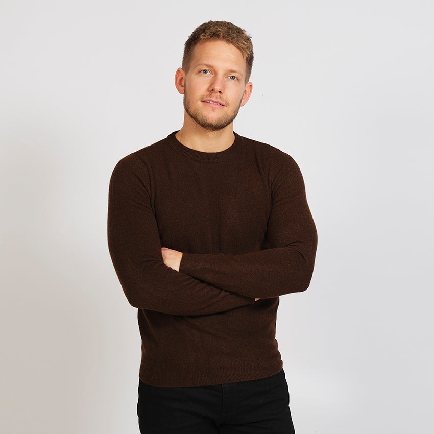 Jersey de Lana Hombre Marrón