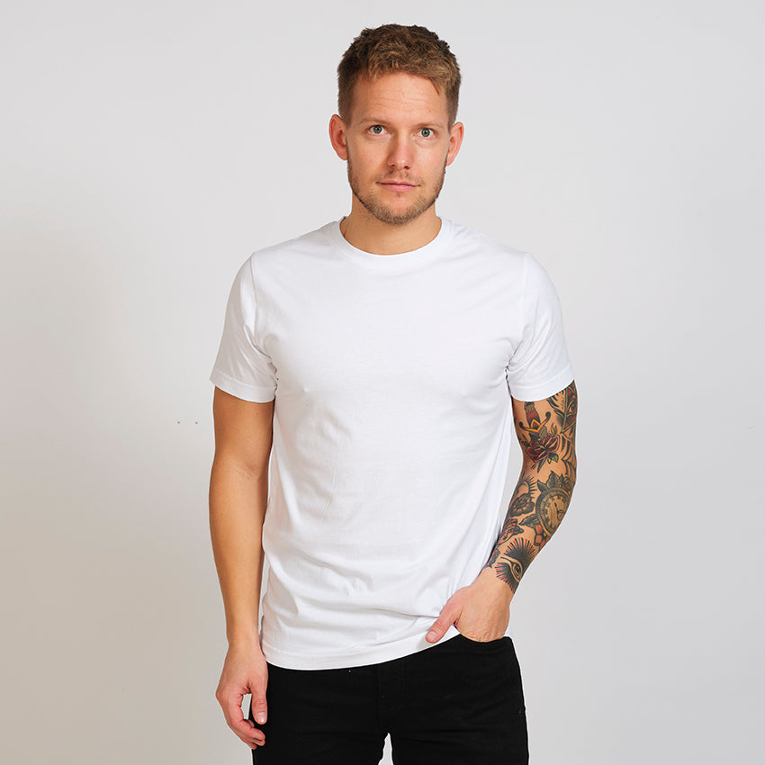 T-shirt de Algodão Orgânico Branca
