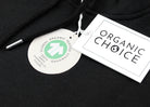 Sweatshirt de Algodão Orgânico Preta detalhe