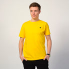 T-shirt Homem de Algodão Orgânico Amarela - Elefante